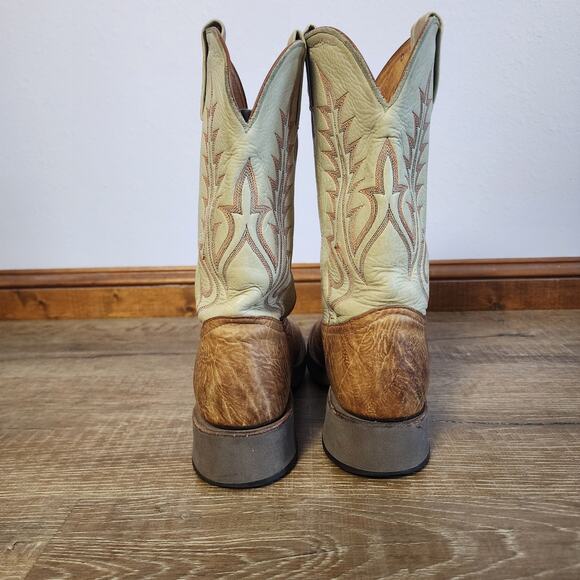Vintage Tony Lama Kevin Fowler Signed Cowboy Crepe Roper Boots | Women's 6.5B - Picture 8 of 15